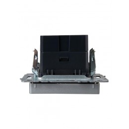 Розетка BRITE USB A+C 18Вт РЮ11-1-БрА механизм алюм. IEK BR-U22-018-K47