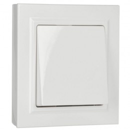 Выключатель 1-кл. СП BRITE ВСР10-1-0-БрБ 10А в сборе бел. IEK BR-V10-0-10-K01-F