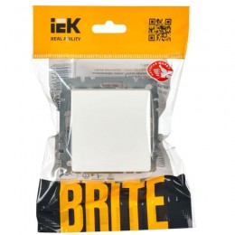 Выключатель 1-кл. СП BRITE ВС10-1-0-БрБ 10А механизм бел. IEK BR-V10-0-10-K01