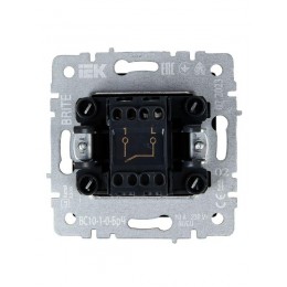 Выключатель 1-кл. СП BRITE ВС10-1-0-БрЧ 10А механизм черн. IEK BR-V10-0-10-K02
