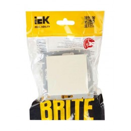 Выключатель 1-кл. СП BRITE ВС10-1-0-БрКр 10А механизм беж. IEK BR-V10-0-10-K10