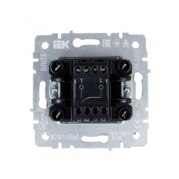 Выключатель 1-кл. СП BRITE ВС10-1-0-БрА 10А механизм алюм. IEK BR-V10-0-10-K47
