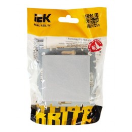 Выключатель 1-кл. СП BRITE ВС10-1-0-БрА 10А механизм алюм. IEK BR-V10-0-10-K47