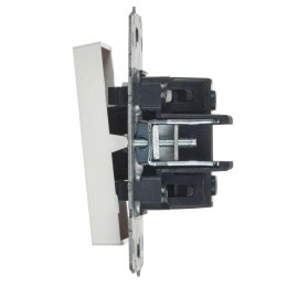 Выключатель 1-кл. СП BRITE ВС10-1-1-БрБ 10А с индик. механизм бел. IEK BR-V10-1-10-K01