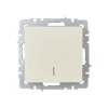 Выключатель 1-кл. СП BRITE ВС10-1-1-БрКр 10А с индик. механизм беж. IEK BR-V10-1-10-K10