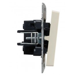 Выключатель 1-кл. СП BRITE ВС10-1-1-БрКр 10А с индик. механизм беж. IEK BR-V10-1-10-K10