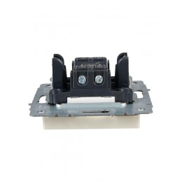 Выключатель 1-кл. СП BRITE ВС10-1-1-БрКр 10А с индик. механизм беж. IEK BR-V10-1-10-K10