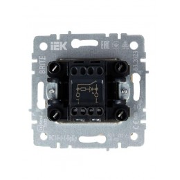 Выключатель 1-кл. СП BRITE ВС10-1-1-БрКр 10А с индик. механизм беж. IEK BR-V10-1-10-K10