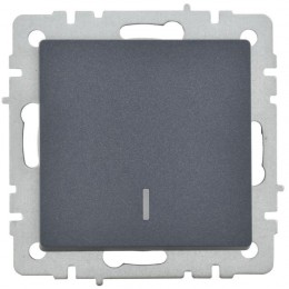 Выключатель 1-кл. СП BRITE ВС10-1-1-БрМ 10А с индик. механизм маренго IEK BR-V10-1-10-K35