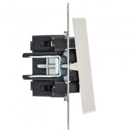 Выключатель 1-кл. СП BRITE ВС10-1-1-БрЖ 10А с индик. механизм жемчуж. IEK BR-V10-1-10-K36