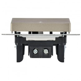 Выключатель 1-кл. СП BRITE ВС10-1-1-БрШ 10А с индик. механизм шампань IEK BR-V10-1-10-K37