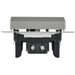 Выключатель 1-кл. СП BRITE ВС10-1-1-БрС 10А с индик. механизм сталь IEK BR-V10-1-10-K46