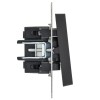 Выключатель 1-кл. СП BRITE ВС10-1-1-БрГ 10А с индик. механизм графит IEK BR-V10-1-10-K53