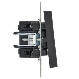 Выключатель 1-кл. СП BRITE ВС10-1-1-БрГ 10А с индик. механизм графит IEK BR-V10-1-10-K53