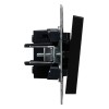 Выключатель проходной 1-кл. СП BRITE ВС10-1-6-БрЧ 10А механизм черн. IEK BR-V12-0-10-K02
