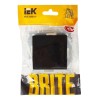 Выключатель проходной 1-кл. СП BRITE ВС10-1-6-БрЧ 10А механизм черн. IEK BR-V12-0-10-K02