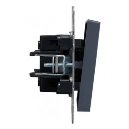 Выключатель проходной 1-кл. СП BRITE ВС10-1-6-БрМ 10А механизм маренго IEK BR-V12-0-10-K35