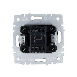 Выключатель проходной 1-кл. СП BRITE ВС10-1-6-БрМ 10А механизм маренго IEK BR-V12-0-10-K35