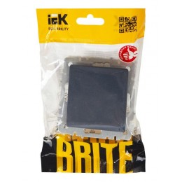 Выключатель проходной 1-кл. СП BRITE ВС10-1-6-БрМ 10А механизм маренго IEK BR-V12-0-10-K35