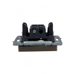 Выключатель проходной 1-кл. СП BRITE ВС10-1-6-БрШ 10А механизм шампань IEK BR-V12-0-10-K37