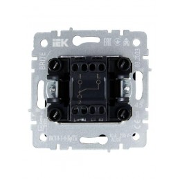 Выключатель проходной 1-кл. СП BRITE ВС10-1-6-БрТБ 10А механизм бронза IEK BR-V12-0-10-K45