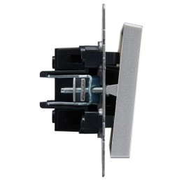 Выключатель проходной 1-кл. СП BRITE ВС10-1-6-БрА 10А механизм алюм. IEK BR-V12-0-10-K47