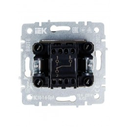 Выключатель проходной 1-кл. СП BRITE ВС10-1-6-БрА 10А механизм алюм. IEK BR-V12-0-10-K47