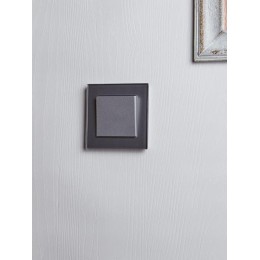 Выключатель проходной 1-кл. СП BRITE ВС10-1-6-БрА 10А механизм алюм. IEK BR-V12-0-10-K47