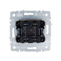 Выключатель перекрестный 1-кл. СП BRITE 10А ВС10-1-3-БрКр механизм беж. IEK BR-V13-0-10-K10