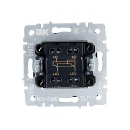 Выключатель перекрестный 1-кл. СП BRITE 10А ВС10-1-3-БрШ механизм шампань IEK BR-V13-0-10-K37