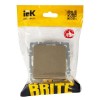 Выключатель перекрестный 1-кл. СП BRITE 10А ВС10-1-3-БрШ механизм шампань IEK BR-V13-0-10-K37