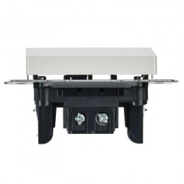 Выключатель 1-кл. СП BRITE ВС10-1-4-БрБ 10А самовозвратн. механизм бел. IEK BR-V14-0-10-K01