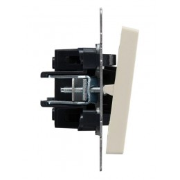 Выключатель 1-кл. СП BRITE ВС10-1-4-БрКр 10А самовозвратн. механизм беж. IEK BR-V14-0-10-K10