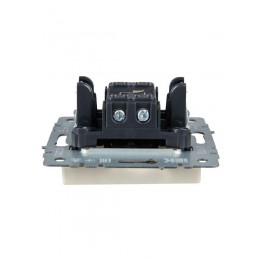 Выключатель 1-кл. СП BRITE ВС10-1-4-БрКр 10А самовозвратн. механизм беж. IEK BR-V14-0-10-K10