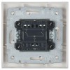 Выключатель 2-кл. СП BRITE ВСР10-2-0-БрБ 10А в сборе бел. IEK BR-V20-0-10-K01-F
