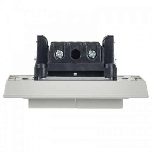 Выключатель 2-кл. СП BRITE ВСР10-2-0-БрБ 10А в сборе бел. IEK BR-V20-0-10-K01-F