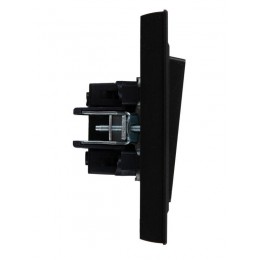 Выключатель 2-кл. СП BRITE ВСР10-2-0-БрЧ 10А в сборе черн. IEK BR-V20-0-10-K02-F