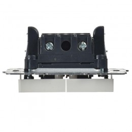 Выключатель 2-кл. СП BRITE ВС10-2-1-БрБ 10А с индик. механизм бел. IEK BR-V20-1-10-K01