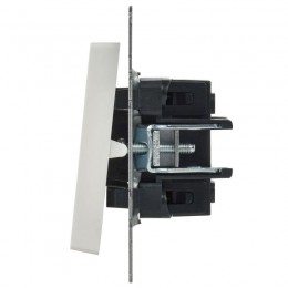 Выключатель 2-кл. СП BRITE ВС10-2-1-БрБ 10А с индик. механизм бел. IEK BR-V20-1-10-K01