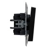 Выключатель 2-кл. СП BRITE ВС10-2-1-БрЧ 10А с индик. механизм черн. IEK BR-V20-1-10-K02