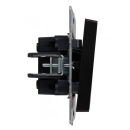 Выключатель 2-кл. СП BRITE ВС10-2-1-БрЧ 10А с индик. механизм черн. IEK BR-V20-1-10-K02