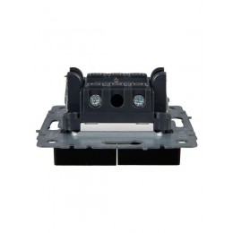 Выключатель 2-кл. СП BRITE ВС10-2-1-БрЧ 10А с индик. механизм черн. IEK BR-V20-1-10-K02