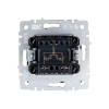 Выключатель 2-кл. СП BRITE ВС10-2-1-БрЧ 10А с индик. механизм черн. IEK BR-V20-1-10-K02