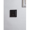 Выключатель 2-кл. СП BRITE ВС10-2-1-БрЧ 10А с индик. механизм черн. IEK BR-V20-1-10-K02