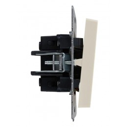 Выключатель 2-кл. СП BRITE ВС10-2-1-БрКр 10А с индик. механизм беж. IEK BR-V20-1-10-K10