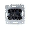 Выключатель 2-кл. СП BRITE ВС10-2-1-БрМ 10А с индик. механизм маренго IEK BR-V20-1-10-K35