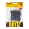 Выключатель 2-кл. СП BRITE ВС10-2-1-БрМ 10А с индик. механизм маренго IEK BR-V20-1-10-K35