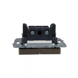 Выключатель 2-кл. СП BRITE ВС10-2-1-БрШ 10А с индик. механизм шампань IEK BR-V20-1-10-K37