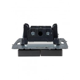 Выключатель 2-кл. СП BRITE ВС10-2-1-БрС 10А с индик. механизм сталь IEK BR-V20-1-10-K46