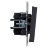 Выключатель 2-кл. СП BRITE ВС10-2-1-БрГ 10А с индик. механизм графит IEK BR-V20-1-10-K53